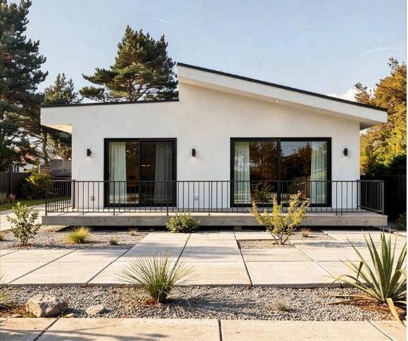 Garage conversion ADU project for residential property in Los Angeles